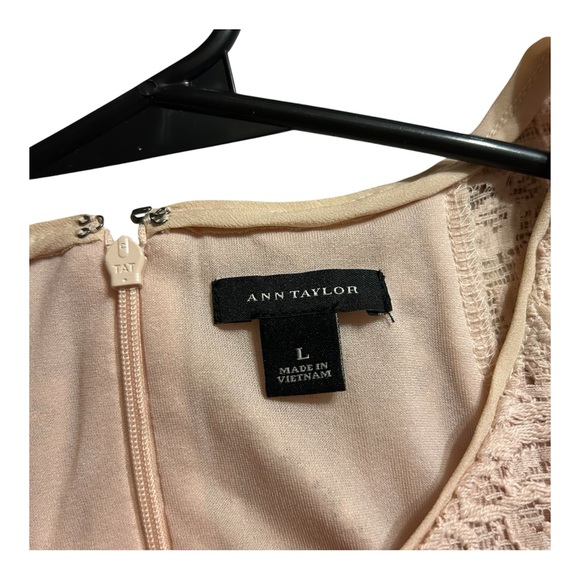 Ann Taylor Lace Tank Top - Cream - Picture 3 of 3